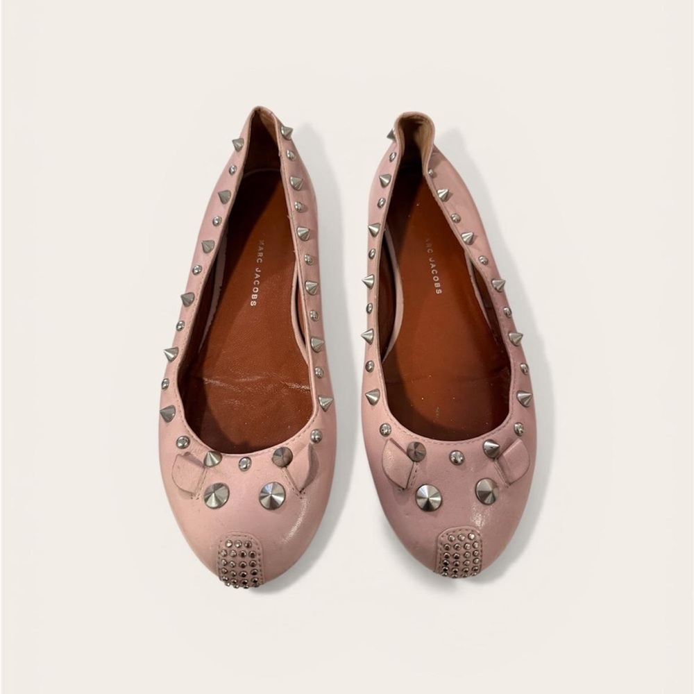 Marc Jacobs Blush Studded Flats